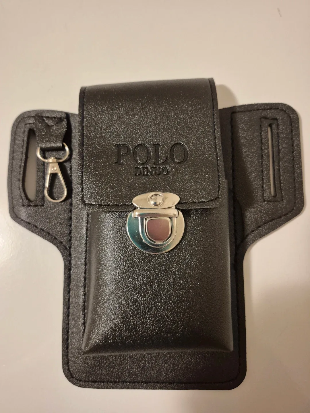 Polo Dinuo Black Leather Phone Holster #Cleanout