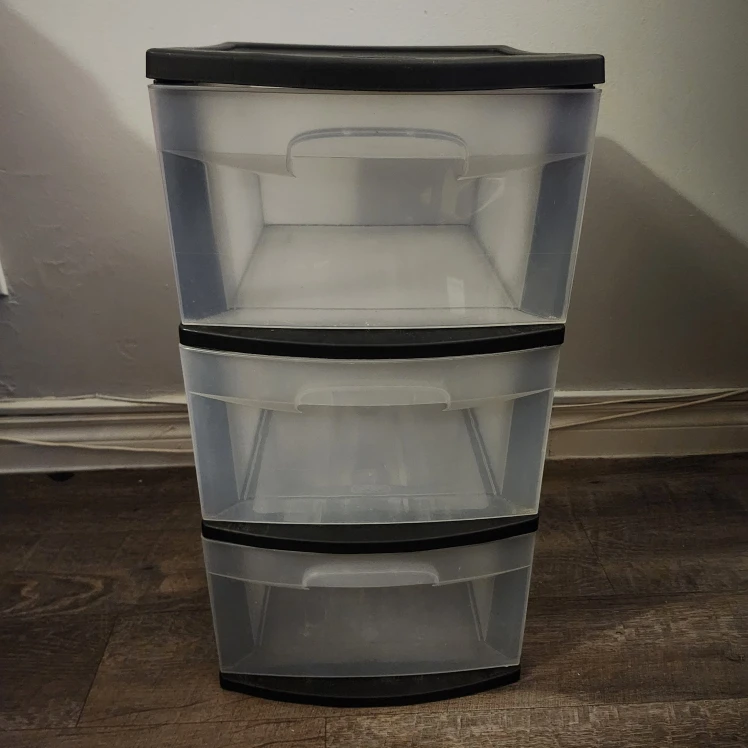 Sterilite 3-Drawer Wide Weave Tower - Black
