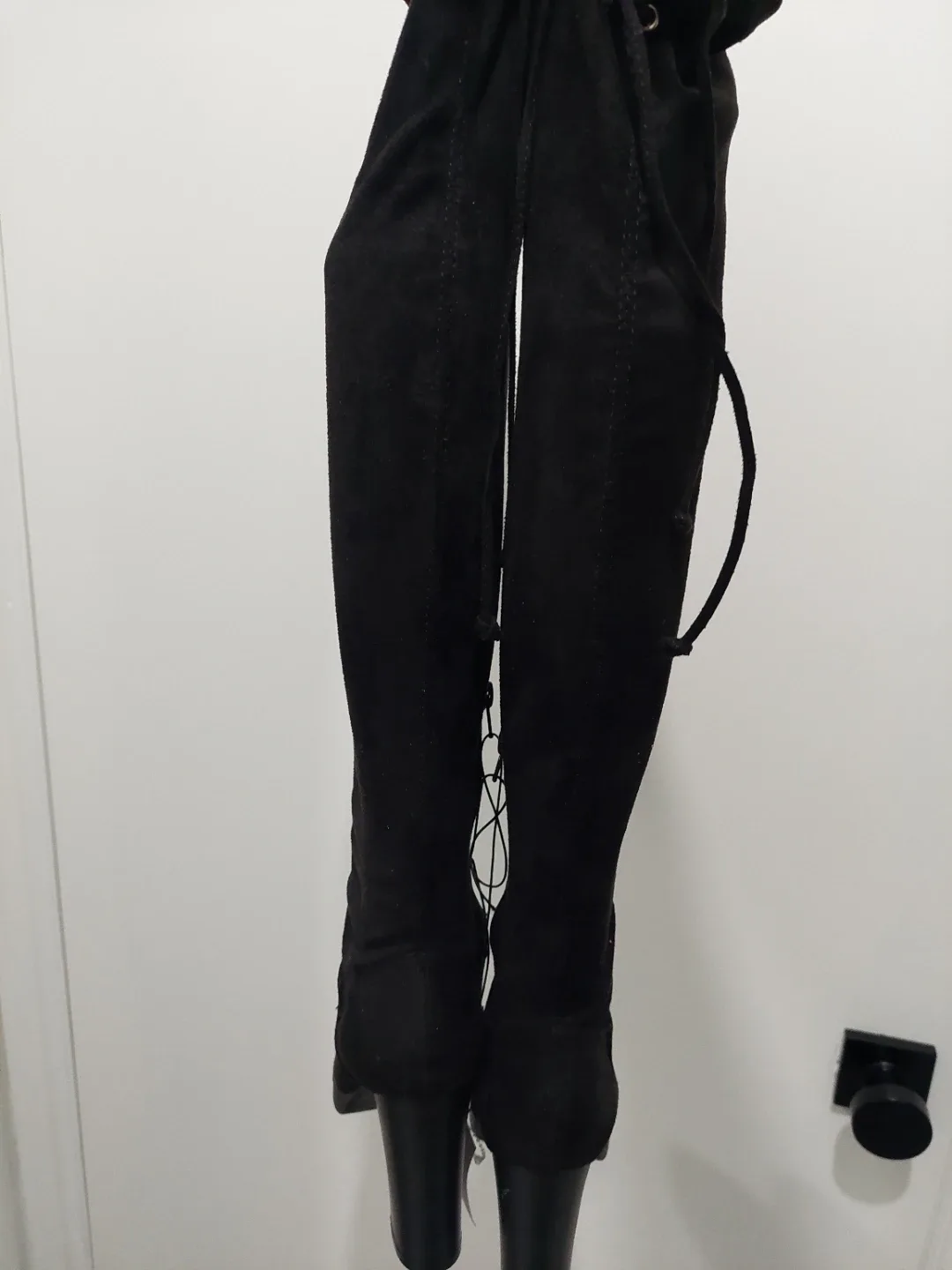 Refuge Black Thigh High Boots - Size 7 #Cleanout image indicator(9)