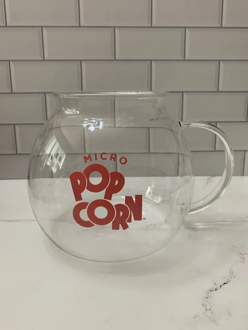 LikeNew~Glass Micro Popcorn Popper  #Cleanout
