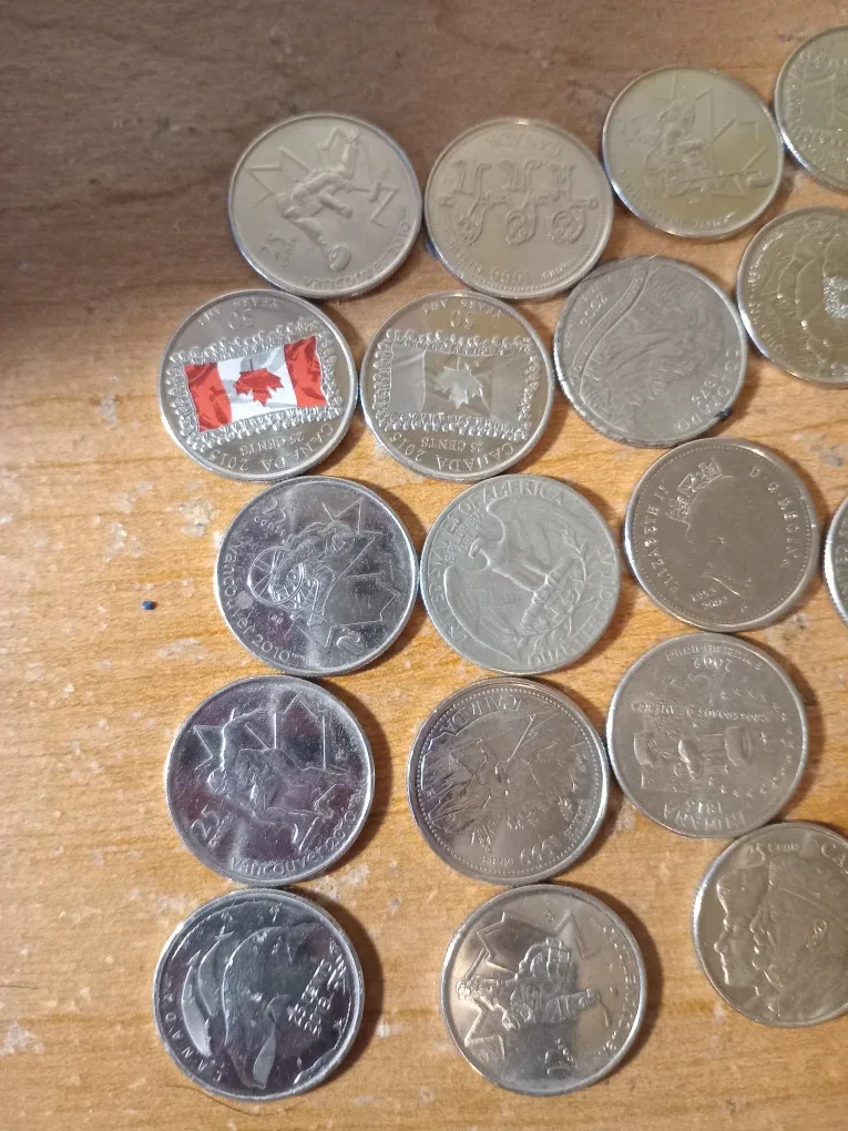 CANADIAN AND AMERICAN NON-KING CHARLES 3RD COINS image indicator(4)