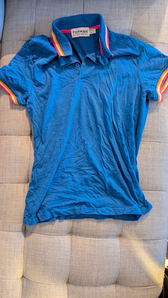 Topman Blue Polo Shirt - Size S #Cleanout