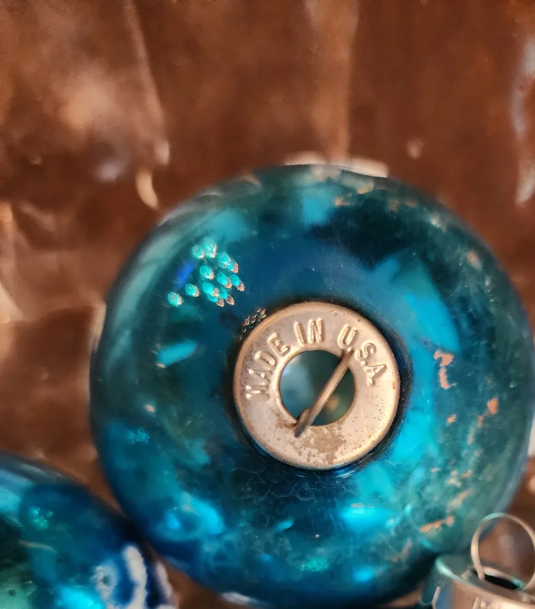 Vintage Blue Bicycle Christmas Ornaments image indicator(2)