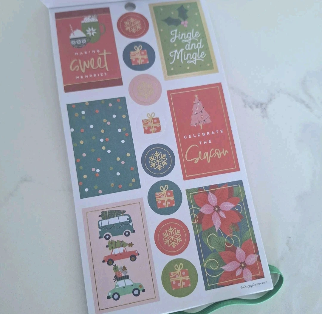 Happy Planner Merry Christmas Sticker Sheets - New - photo 4