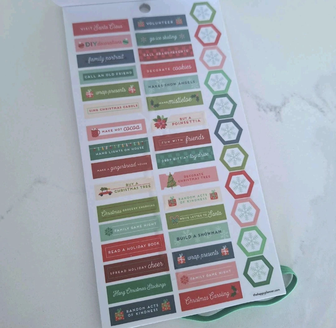 Happy Planner Merry Christmas Sticker Sheets - New - photo 5