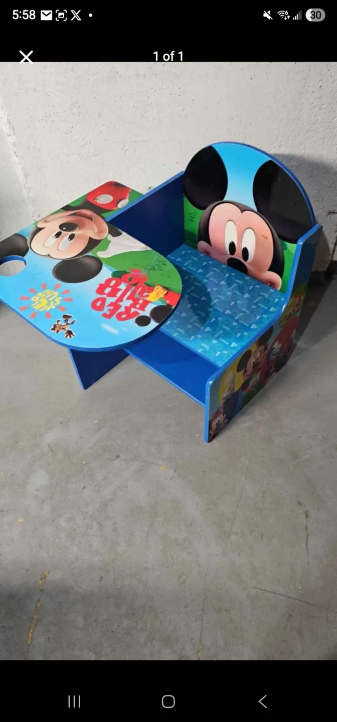 #cleanout Mickey mouse toddler desk