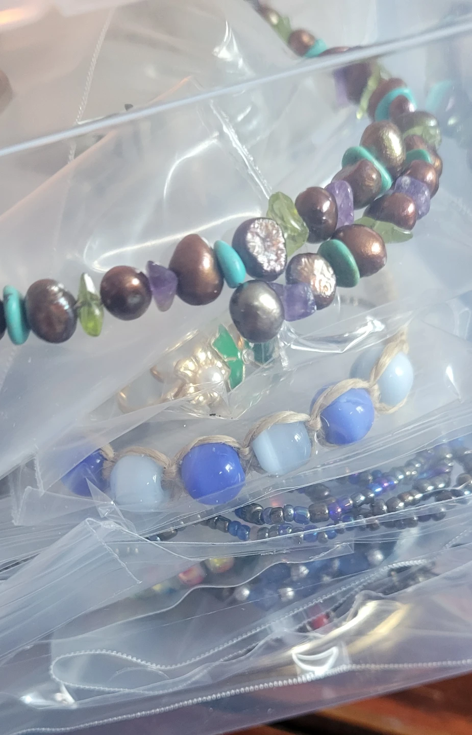 Over 5 pounds of Washed and Bagged Wearable Jewelry - photo 5