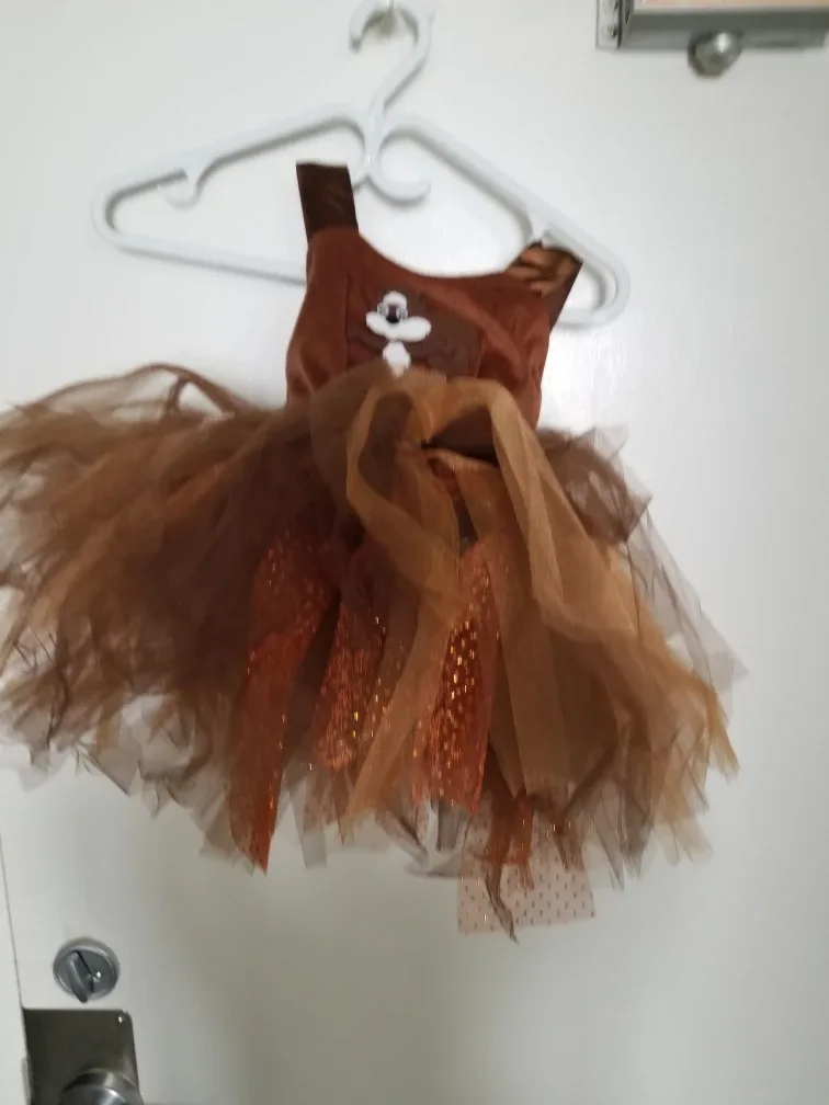 Ivemek Brown Squirrel Tutu Dress - Size 3