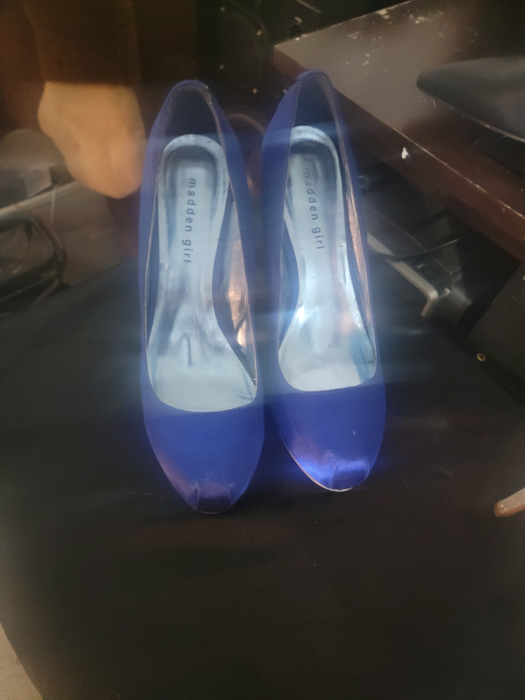 Madden Girl Blue Heels