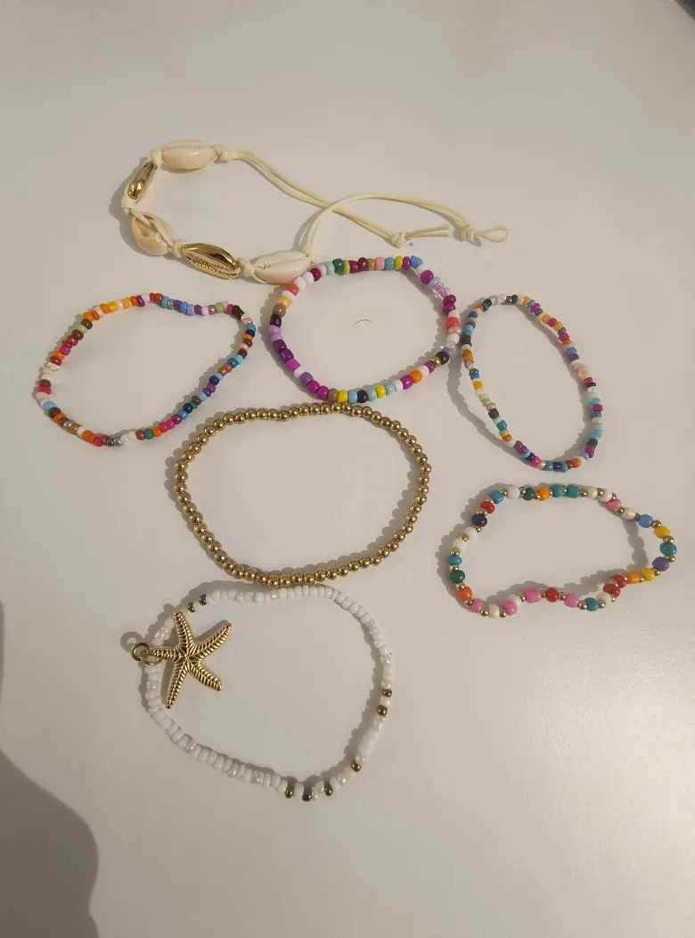 Boho Style Beaded Necklace & Bracelet Set image indicator(3)