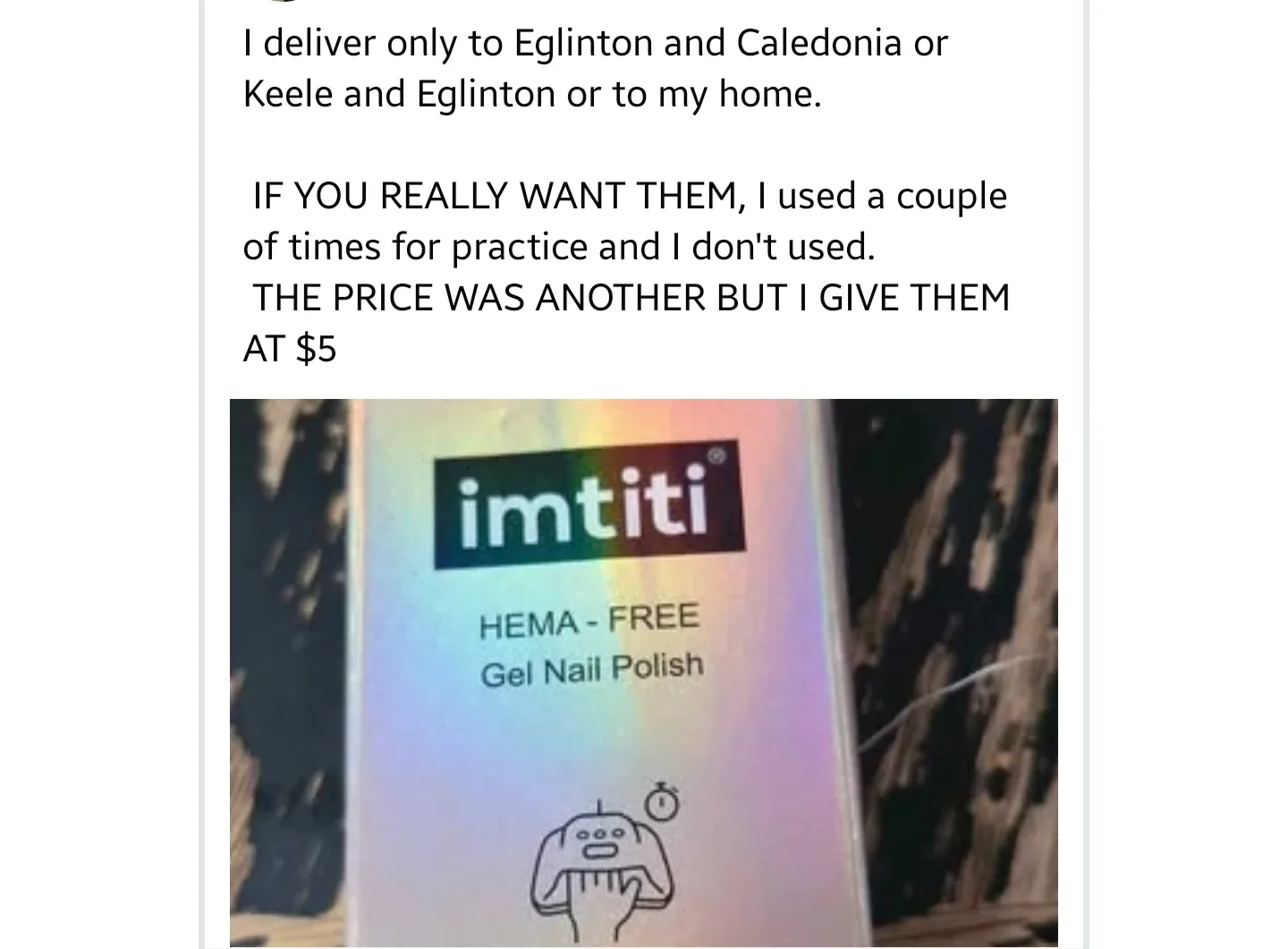 Imtiti HEMA-Free Gel Nail Polish - 10mL