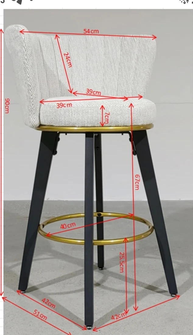 Upholstered Swivel Bar Stool - New in Box! - photo 2