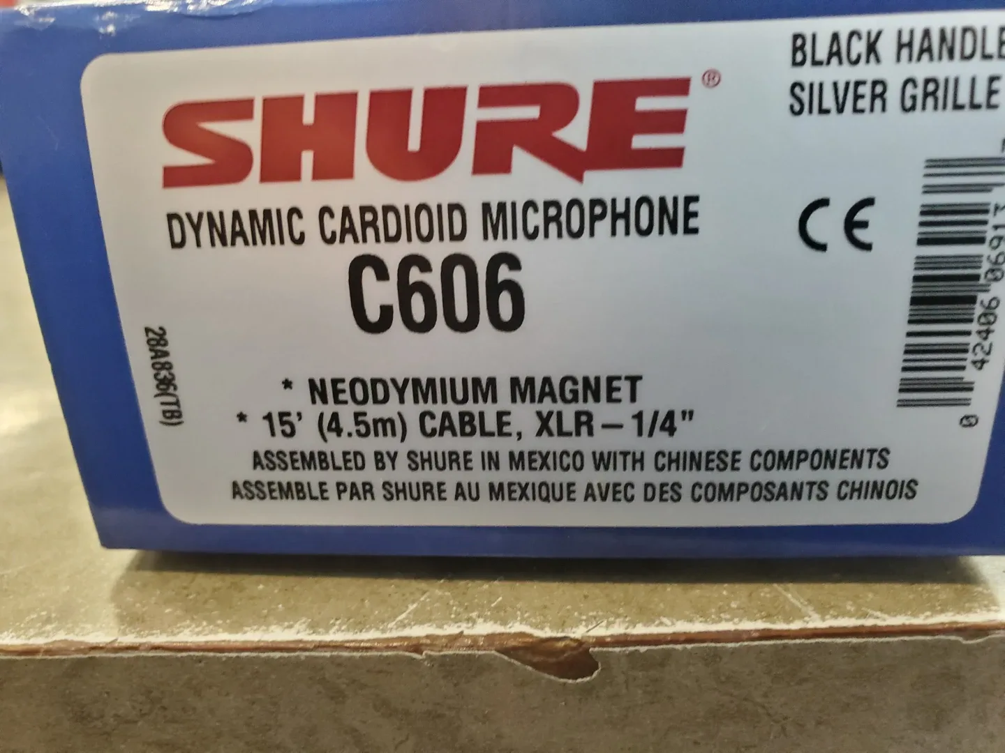 Shure C606 Dynamic Cardioid Microphone - Like New! image indicator(2)