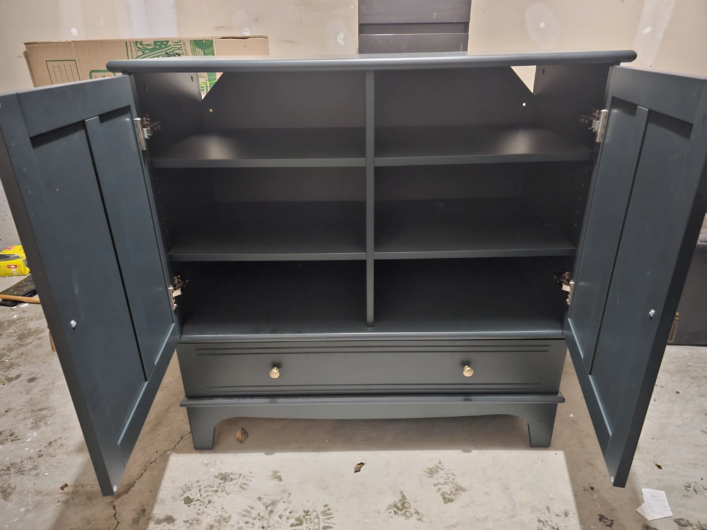 Dark green Cabinet with Doors & Drawer - photo 2