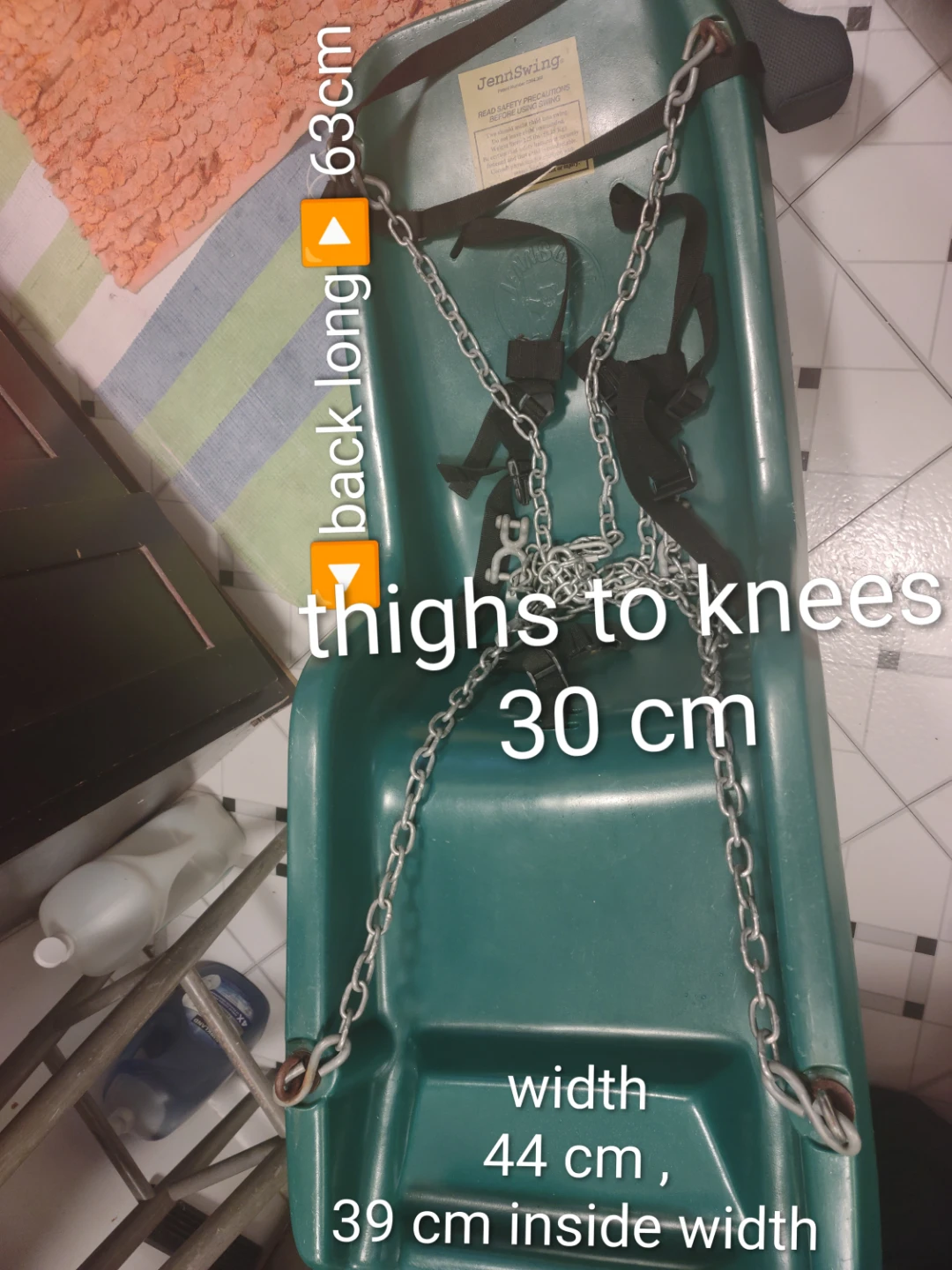 JennSwing Adaptive Special Needs Swing, Green - photo 4