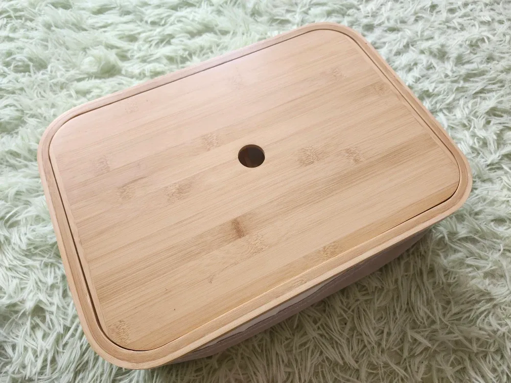 Bamboo Storage Box with Lid image indicator(2)