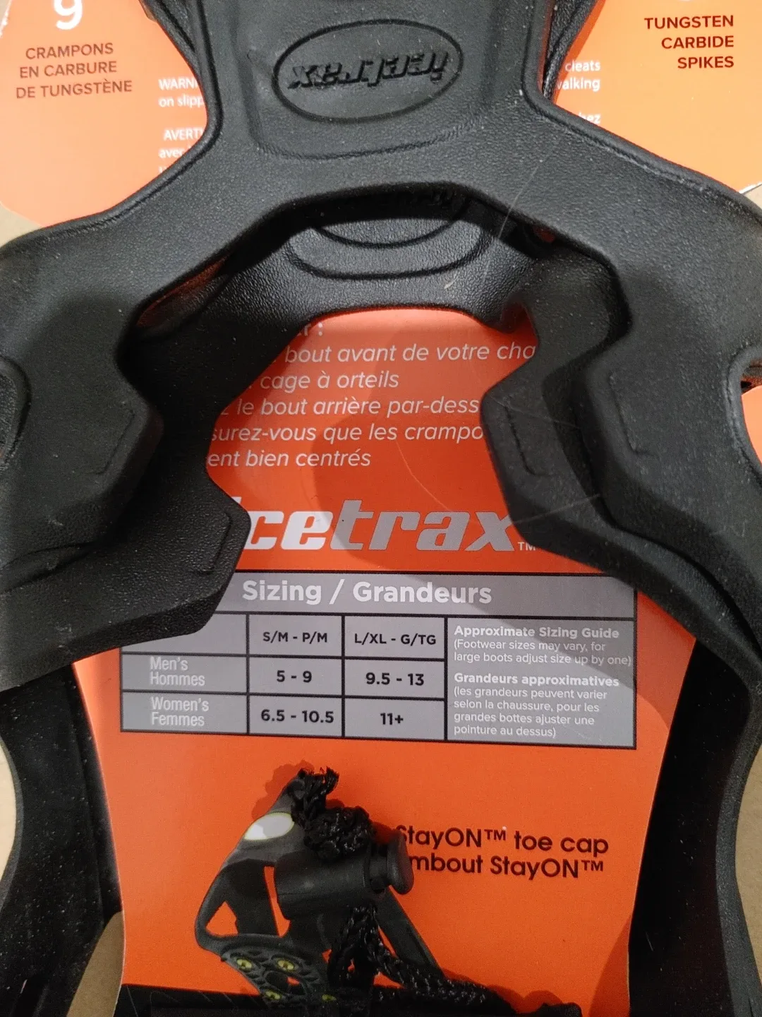 🧡BRAND NEW ICE CLEATS ICE TRAX SEE SIZE CHART #Cleanout image indicator(2)