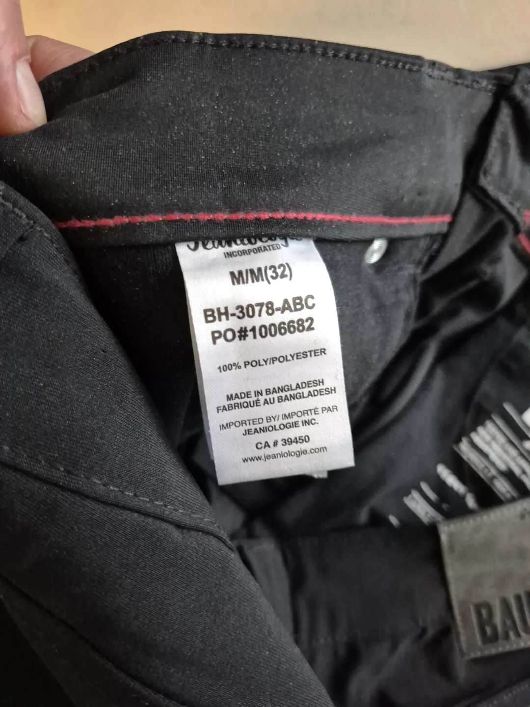 Bauhaus Denimworks Black Pants - Size M/32 - photo 2