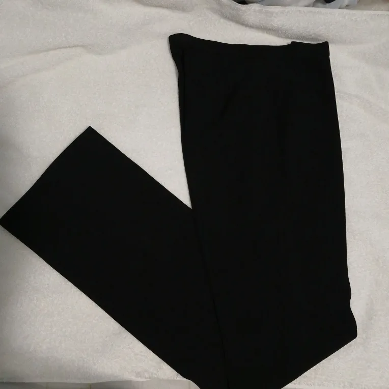 Ladies black straightleg dress pants #cleanout