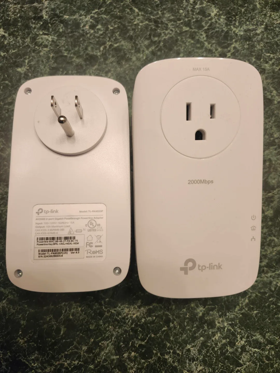 Wifi boosters - TP-Link AV2000 Powerline Adapter TL-PA9020P