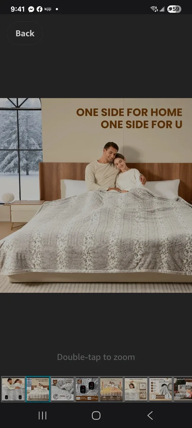 Queen/King Electric Blanket bear hug like new