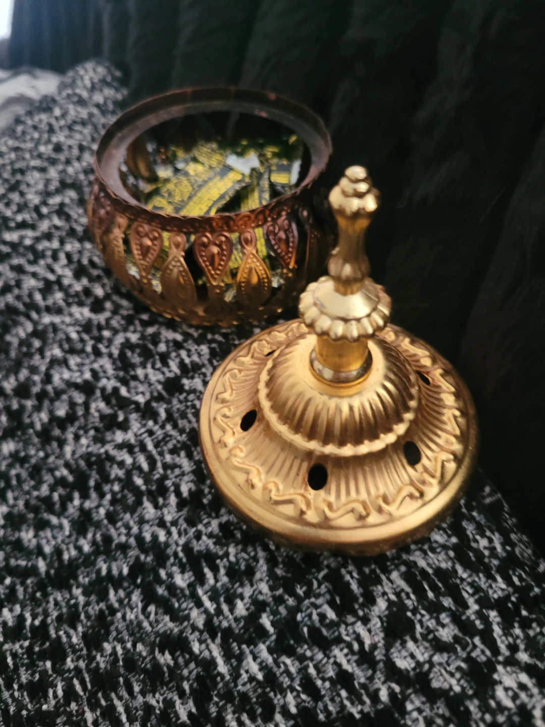 Gold Decorative Incense Burner - photo 2