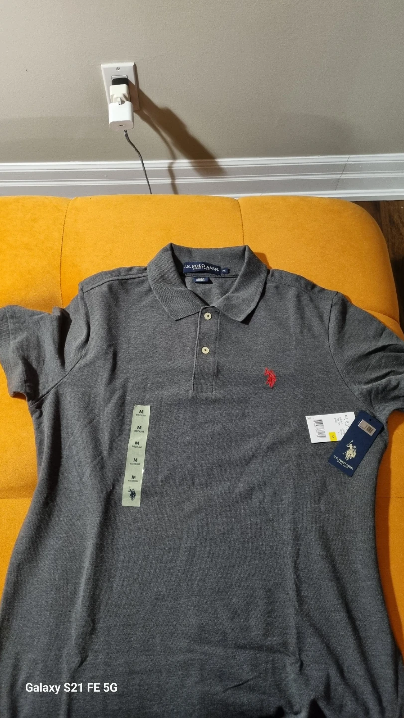 U.S. Polo Assn. Grey Polo Shirt - Size M
