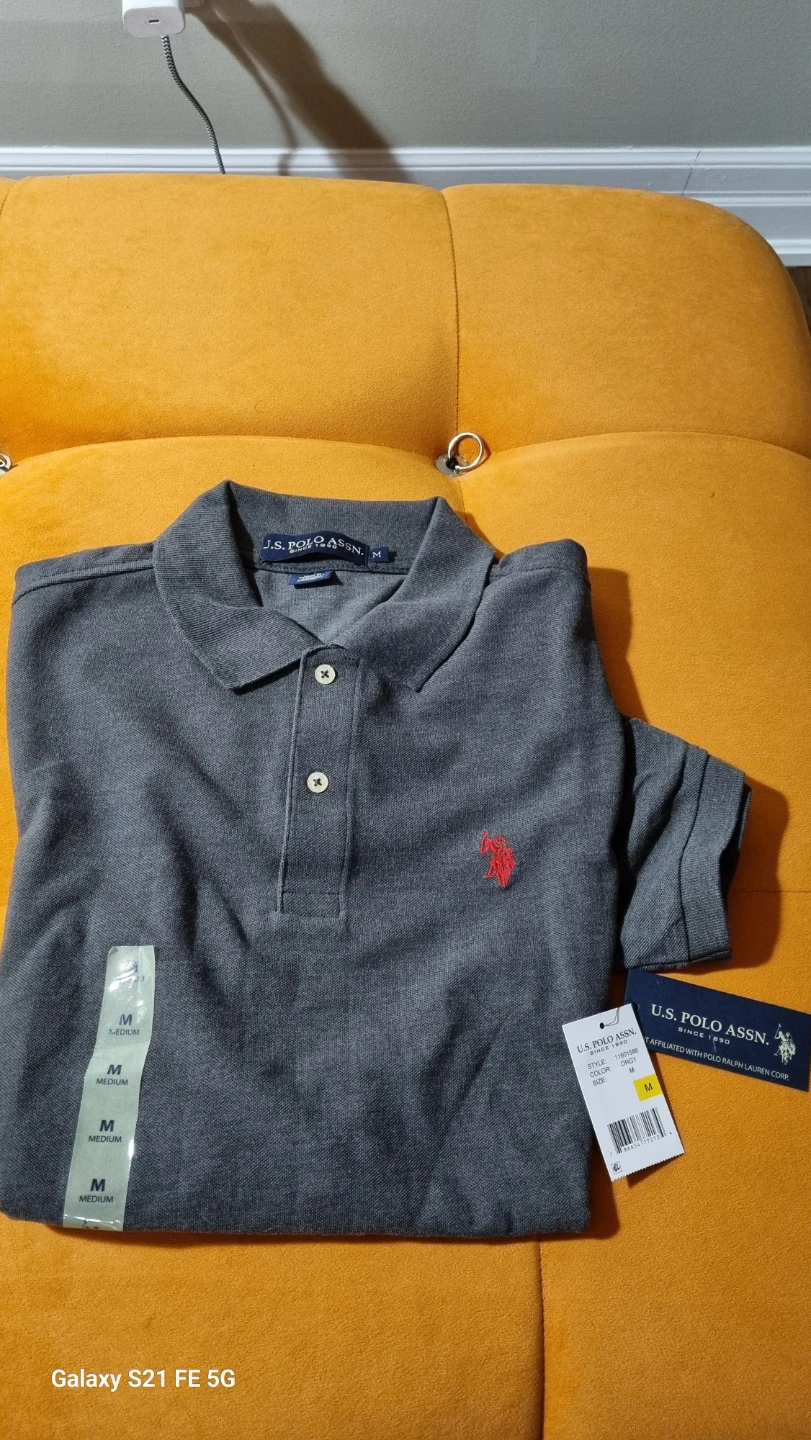 U.S. Polo Assn. Grey Polo Shirt - Size M - photo 2