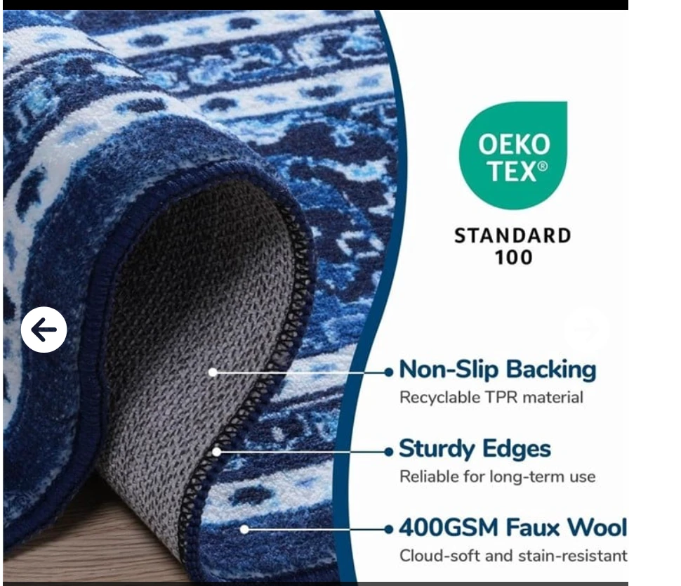 (6' x 9') Washable Area Rug - photo 3
