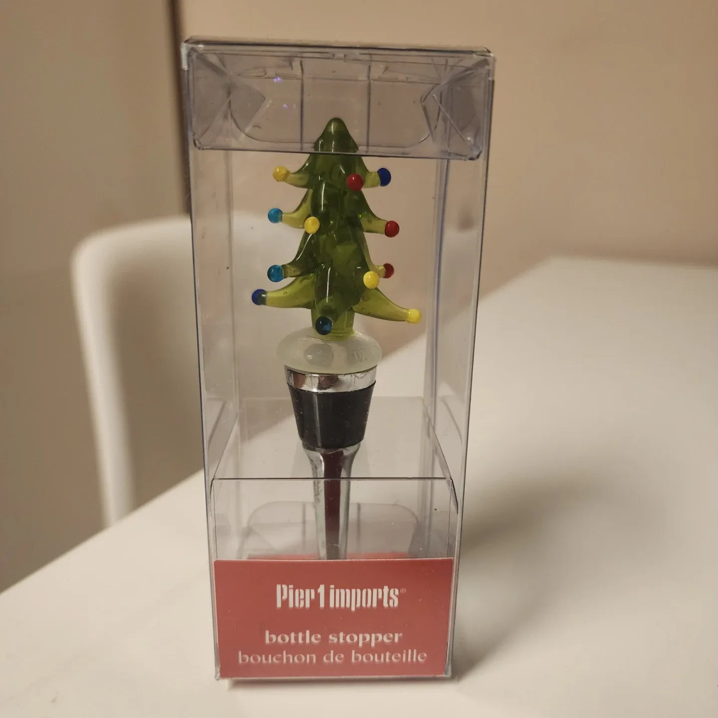 Pier 1 Imports Christmas Tree Bottle Stopper
