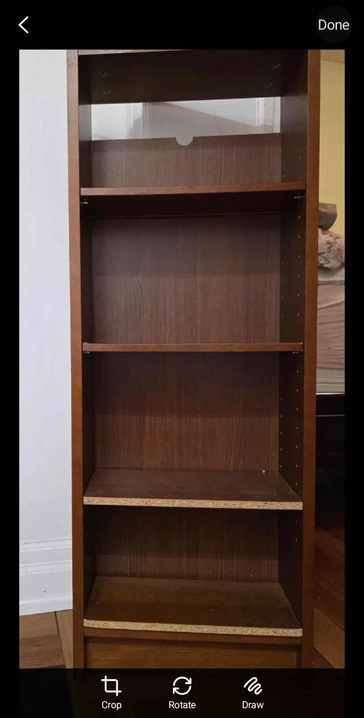 Brown Wooden Bookshelf