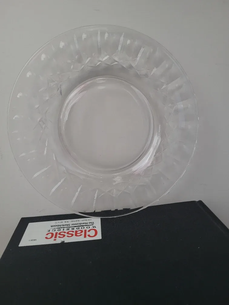 Set of Clear Glass Lunch 8" Plates image indicator(2)