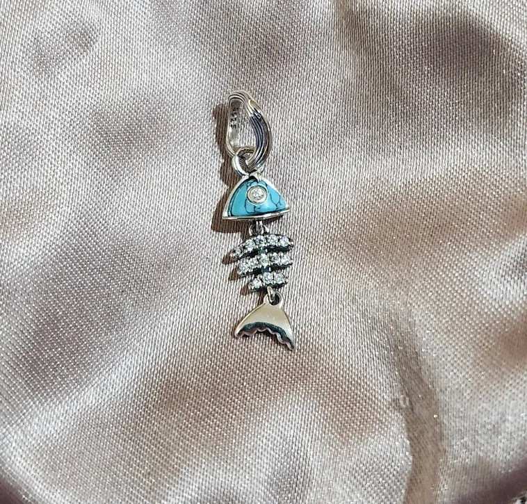 Fish Skeleton Charm