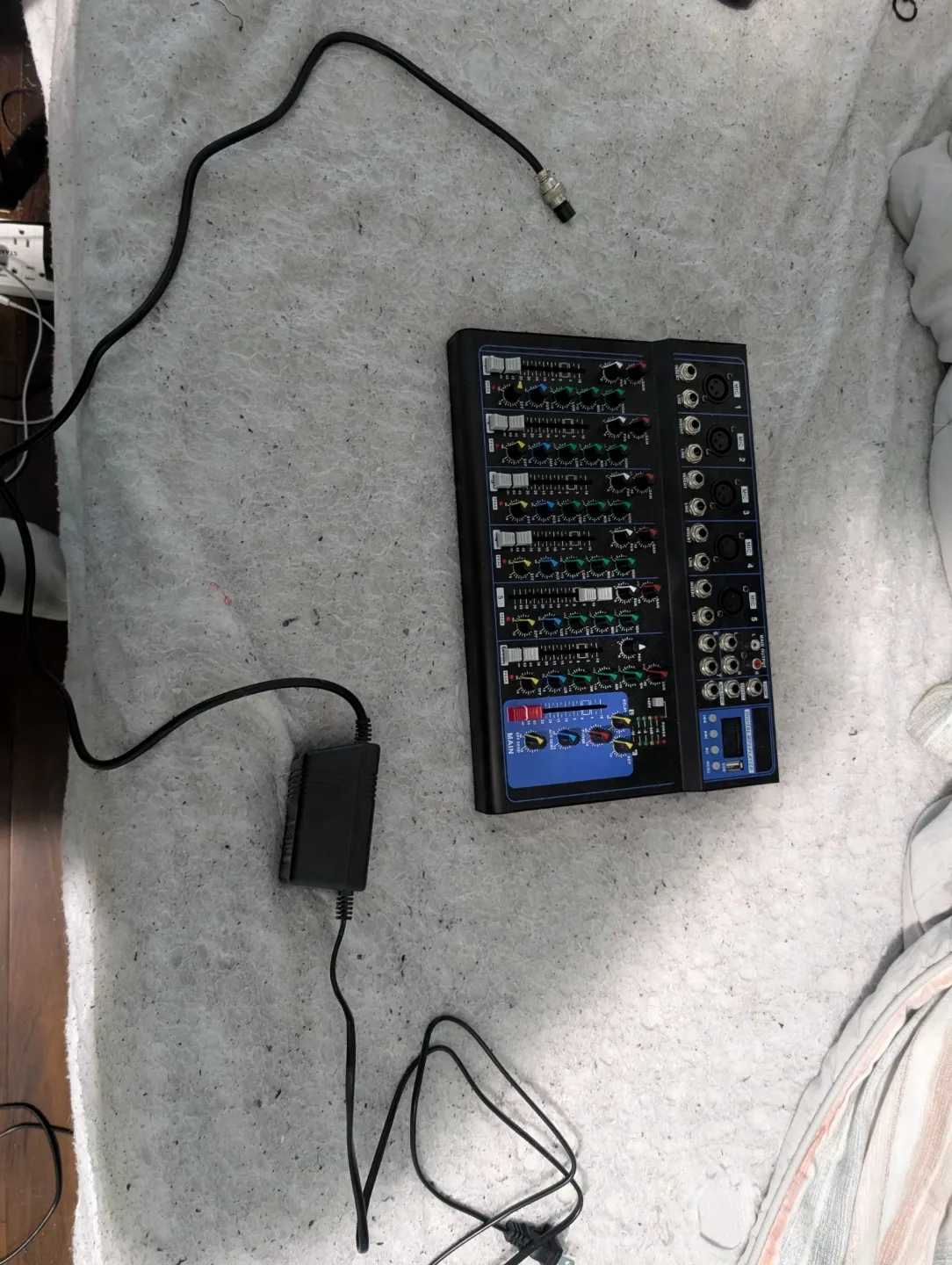 Audio Mixer with Power Supply