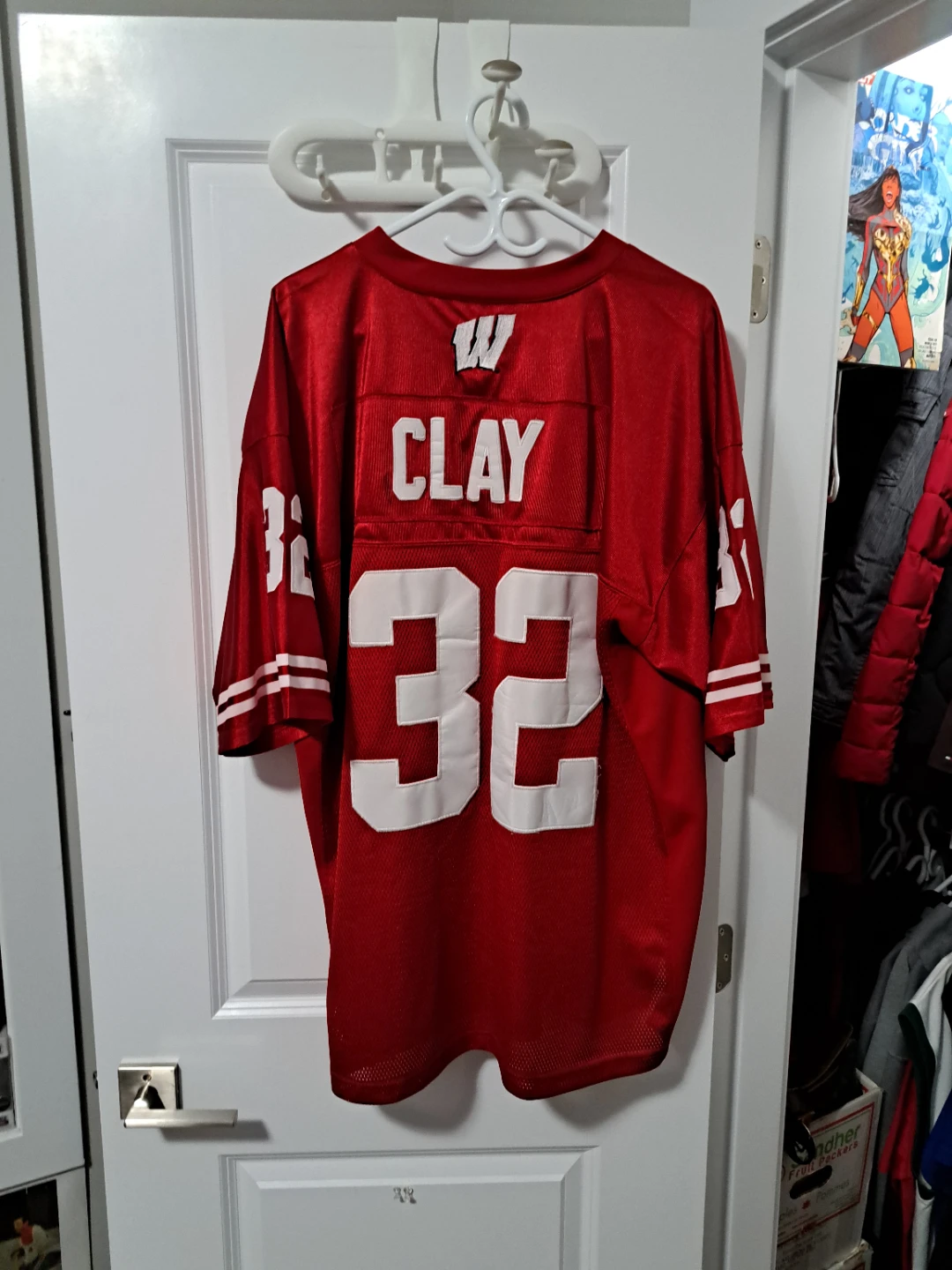 Adidas Wisconsin Badgers Clay #32 Jersey - Size 52 - photo 3