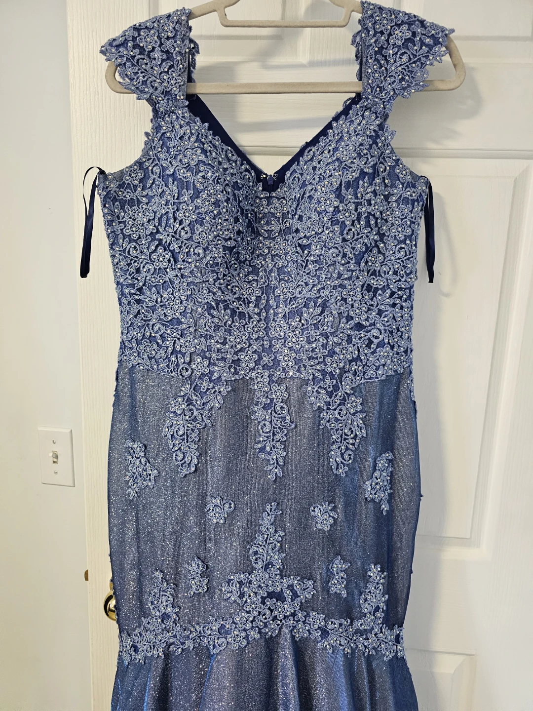 Blue Embellished party wea Dress