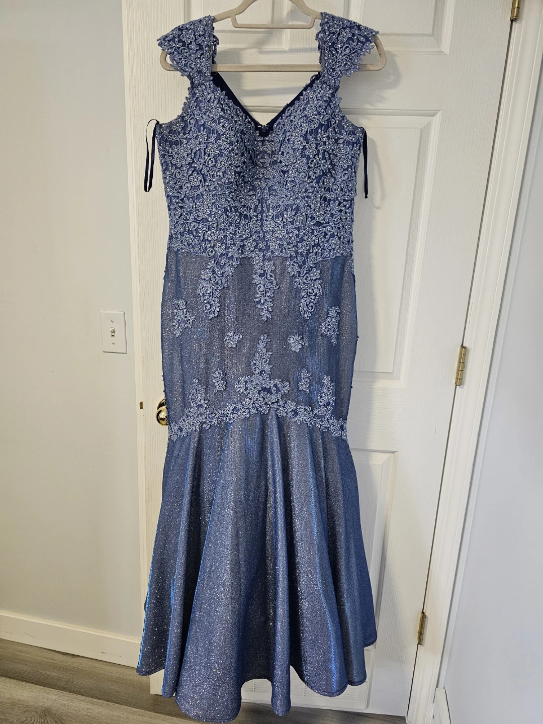 Blue Embellished party wea Dress - photo 2