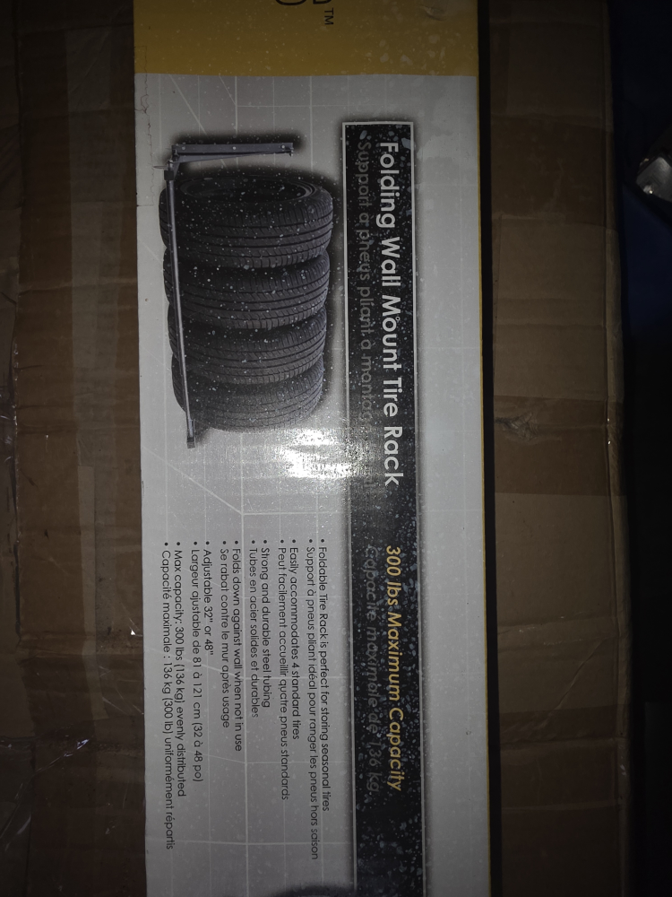 MaxWorks Folding Wall Mount Tire Rack - New in Box! - photo 2