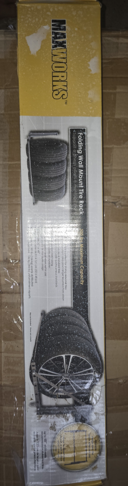 MaxWorks Folding Wall Mount Tire Rack - New in Box! - photo 3