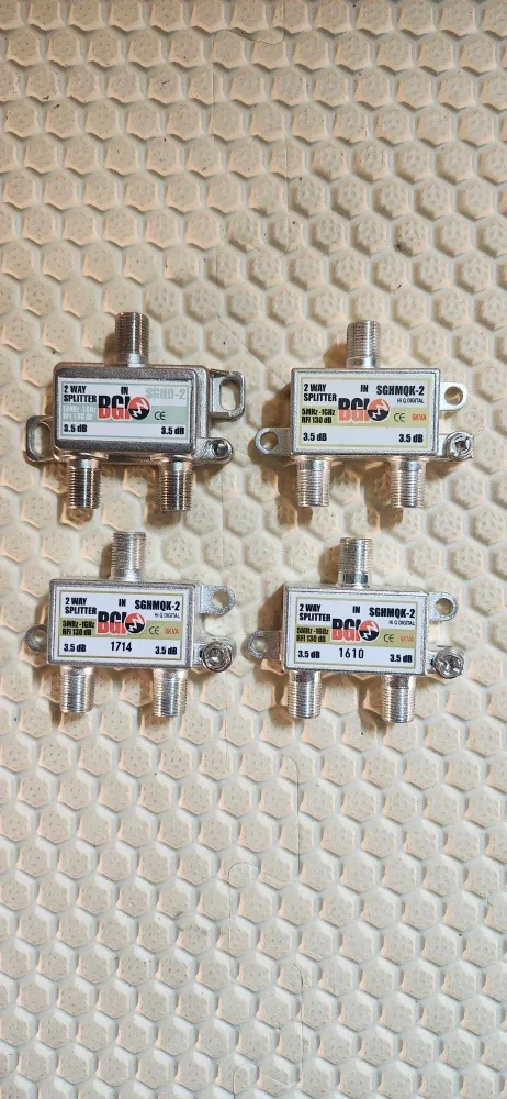 Four BGI 2-Way Cable Splitters
