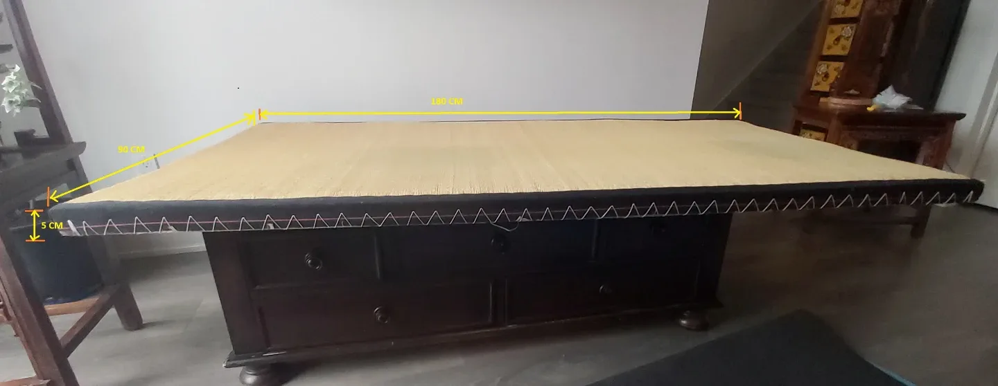 Tatami Mat with Red Futon