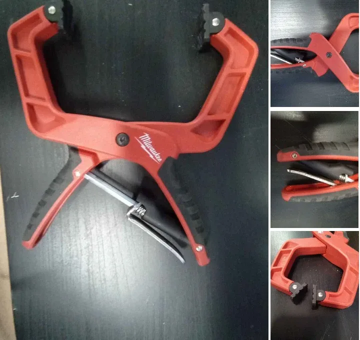 Milwaukee  4 in. Plus Stop Lock Hand Clamp with Durable Grip