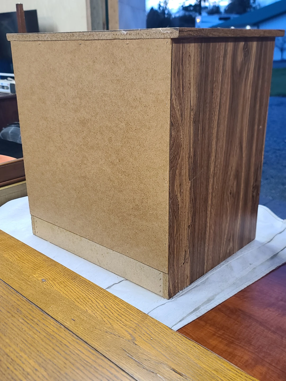 Wood Bedside Table with 2 Drawers - photo 4
