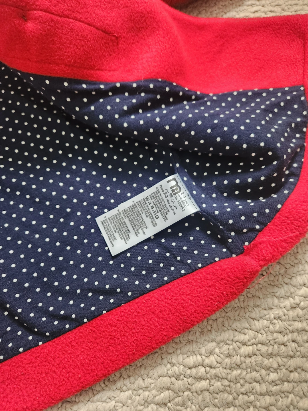 Toddler Red Fleece Coat - Size 2t-3t - photo 4
