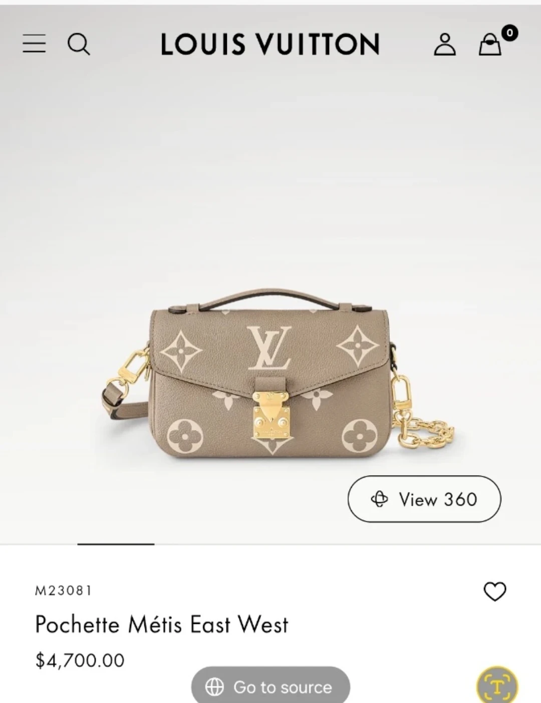 Louis Vuitton Pochette Métis East West
