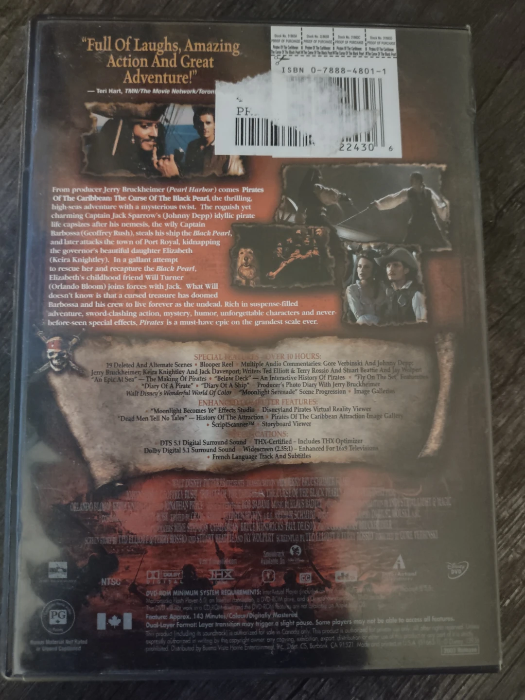 Pirates of the Caribbean: Curse of the Black Pearl 2-Disc DVD - photo 5