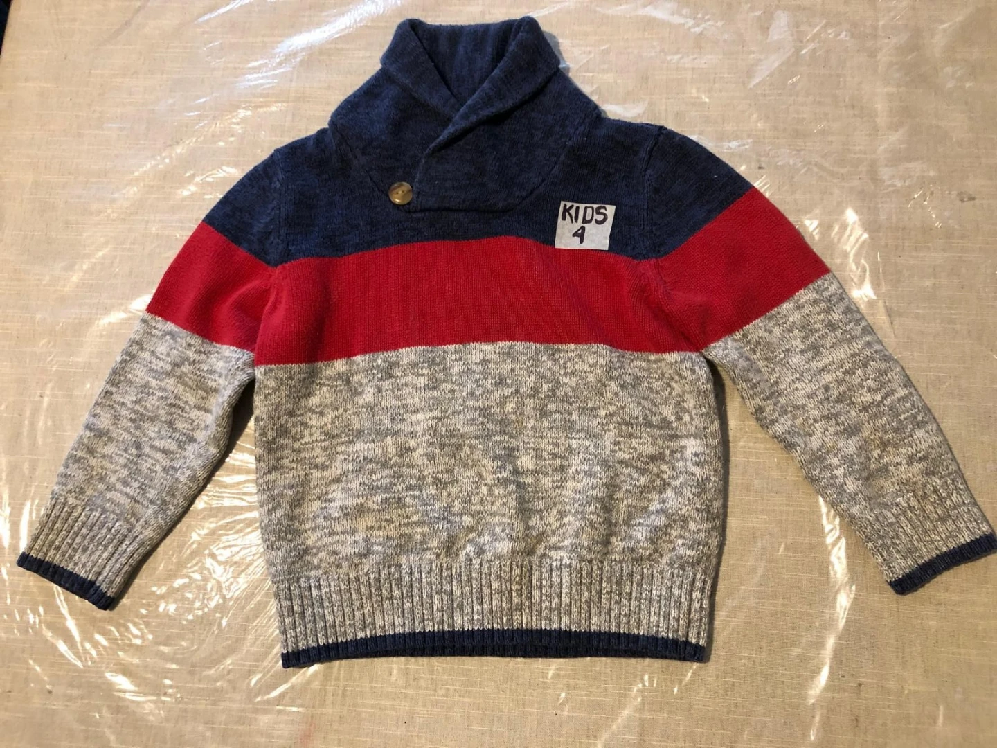 Baby Gap Kids 4 Sweater - Blue, Red, Grey
