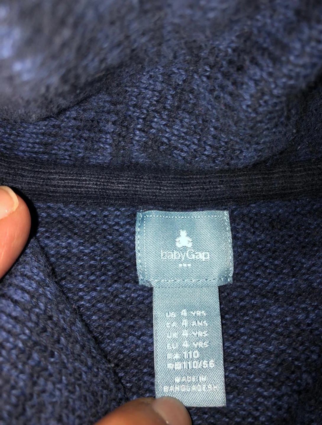 Baby Gap Kids 4 Sweater - Blue, Red, Grey - photo 2