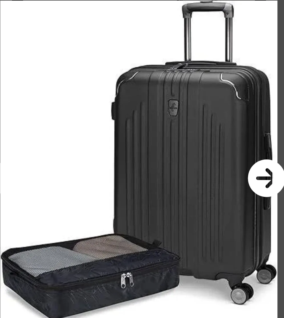 Hardside Luggage (Black, 24")