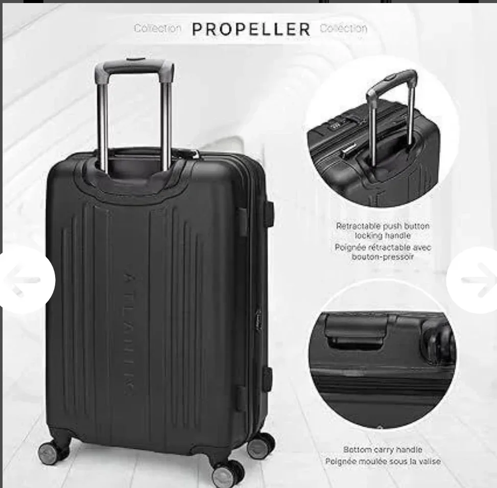 Hardside Luggage (Black, 24") image indicator(2)